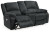 Ashley Draycoll Pewter Power Reclining Loveseat with Console