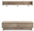 Ashley Oliah Natural Bench with Coat Rack