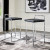 Ashley Madanere Black Chrome Finish Bar Height Bar Stool (Set of 2)