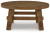 Ashley Mackifeld Warm Brown Coffee Table