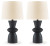 Ashley Scarbot Distressed Black Table Lamp (Set of 2)