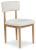 Ashley Sawdyn White Light Brown Dining Chair (Set of 2)