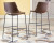 Ashley Centiar Gray Pub Height Bar Stool (Set of 2)