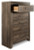 Ashley Juararo Dark Brown Chest of Drawers