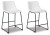 Ashley Centiar Black Counter Height Bar Stool (Set of 2)