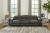 Ashley Center Line Dark Gray 3-Piece Power Reclining Sectional Sofa