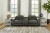 Ashley Center Line Dark Gray 3-Piece Power Reclining Loveseat with Console