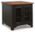 Ashley Valebeck Black Brown End Table