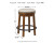 Ashley Valebeck Brown Black Counter Height Stool