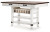 Ashley Valebeck White Brown Counter Height Dining Table