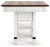 Ashley Valebeck White Brown Counter Height Dining Table