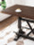 Ashley Valebeck White Brown Counter Height Dining Table with Base Storage