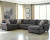 Benchcraft Ambee Slate 3-Piece Sectional with Chaise