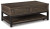 Ashley Johurst Grayish Brown Coffee Table with Lift Top