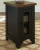 Ashley Valebeck Black Brown Chairside End Table