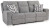 Ashley Biscoe Pewter Power Reclining Sofa