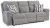 Ashley Biscoe Pewter Power Reclining Sofa