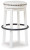 Ashley Valebeck White Black Bar Height Stool