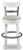 Ashley Valebeck White Bar Height Bar Stool