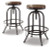 Ashley Valebeck Black Bar Height Bar Stool