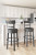 Ashley Valebeck Black Bar Height Bar Stool