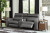 Ashley Samperstone Gray 3-Piece Power Reclining Sectional Loveseat
