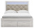 Ashley Altyra White Queen Upholstered Storage Bed