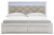 Ashley Altyra White King Upholstered Storage Bed