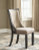 Ashley Tyler Creek Black Grayish Brown Upholstered Dining Room Chair (Set of 2)