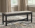 Ashley Tyler Creek Black Grayish Brown Dining Bench