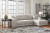 Benchcraft Next-Gen Gaucho Gray 3-Piece Sectional Sofa with LAF Chair, Armless Chair and RAF Chaise