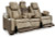 Ashley Next-Gen DuraPella Two-Tone Sand Power Reclining Sofa