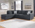 Ashley Altari Alloy 2-Piece Sleeper Sectional with LAF Chaise