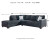 Ashley Altari Alloy 2-Piece Sleeper Sectional with LAF Chaise