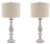 Ashley Bernadate Whitewash Table Lamp (Set of 2)
