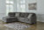 Ashley Lonoke Gunmetal 2-Piece Sectional with Chaise