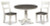 Ashley Nelling Two-tone Dining Table