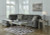 Ashley Lonoke Parchment 2-Piece Sectional with LAF Sofa / RAF Chaise