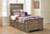 Ashley Trinell Brown Twin Panel Bed with 2 Storage Drawers