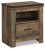 Ashley Trinell Brown One Drawer Nightstand
