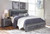 Ashley Lodanna Gray King Panel Bed with 2 Storage Drawers