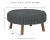 Ashley Jassmyn Charcoal Oversized Accent Ottoman