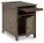 Ashley Treytown Grayish Brown Chairside End Table