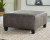 Ashley Navi Fossil Oversized Accent Ottoman