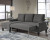 Ashley Jarreau Gray Sofa Chaise Sleeper