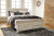 Ashley Bellaby Whitewash King Platform Bed with 2 Storage Drawers