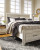 Ashley Bellaby Whitewash King Platform Bed with 2 Storage Drawers