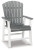 Ashley Transville Gray White Outdoor Dining Arm Chair (Set of 2)