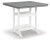 Ashley Transville Gray White Outdoor Counter Height Rectangular Dining Table