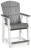 Ashley Transville Gray White Outdoor Counter Height Bar Stool (Set of 2)